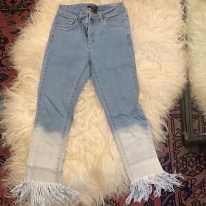 Forever 21 fringe denim 